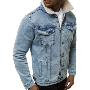 2025 vente en gros de haute qualité Premium Denim veste Design de luxe respirant personnalisé Denim veste pour hommes - Product Image 4