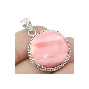 Pendentif fait main en argent Sterling 925 opale rose à vendre au meilleur prix - Product Image 1