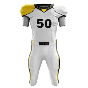 Vêtements de sport de conception de tendance supérieure Uniformes de football américain Uniformes de football américain en tissu de polyester imprimé par sublimation - Product Image 1