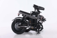 Mini trottinette électrique de 14 pouces, moteur sans balais de 350 W, étanche, pliable, suspension arrière, 32 km/h, trottinette à deux roues pour adultes