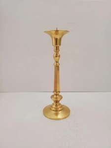 Brass Handmade <b>Gold</b> Coated <b>PILLAR</b> Shape Tabletop <b>Candle</b> Stand for Home Decoration for Valentine's Day Easter Christmas Wholesale - Product Image 5