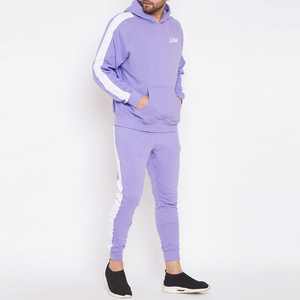 Custom 2024 Men's Fleece Tracksuit with Cotton Hood Winter <b>Jogging</b> Wear Two-Piece Set with OEM Servicing <b>Maternity</b> Breathable - Product Image 2