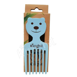 Peigne à dents larges en bois de bambou naturel écologique pour bébé et enfant - Product Image 5