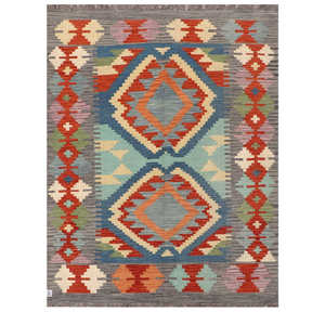 พรมกิลิม ไมมาณา อัฟกานิสถาน ขนาด 196 x 148 ซม. พรมปูพื้นและชุดพรม - Product Image 1