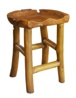 Tabouret de bar ergonomique moderne en teck durable, siège selle, hauteur 60 cm, mobilier de patio extérieur, fourniture directe d'usine OEM/ODM