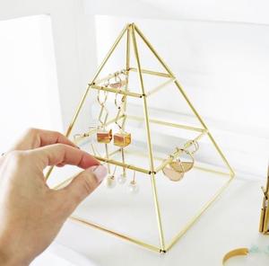 <b>Space</b> Saving Metal Jewelry Stand With Vertical Design For Easy Necklace Bracelet Earring Organization - Product Image 2