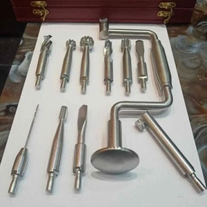 Hudson hand drill brace set ofrece instrumentos ortopédicos PCs conjunto de instrumentos quirúrgicos calidad alemana - Product Image 1