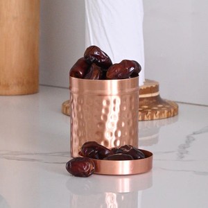 Copper Plated <b>Food</b> Safe <b>Container</b> <b>For</b> Kitchen Spice Box Sugar Box Kawa Use Box <b>For</b> Home Camping etc - Product Image 1