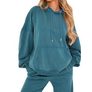 Sudaderas con Capucha de Moda 2026 con Lavado Ácido para Mujer, Estilo Casual con Hombros Caídos, Colección de Invierno, Tallas Grandes - Product Image 6