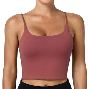 Wholesale Women's Short Knitted Tank <b>Tops</b> Customizable OEM Service Available New Design Sports Shirts - Product Image 6