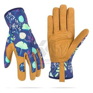 Gants en cuir résistants aux piqûres et aux coupures pour femmes, gants de sécurité pour le jardinage, le désherbage et le creusement - Product Image 1