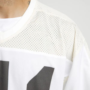 Vente en gros 100% polyester sublimé recadrée rétro maillot surdimensionné maille rétro maillot fabriqué au Pakistan - Product Image 6