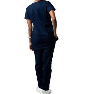 Precio bajo Médico Scrubs Mujeres Uniforme médico de alta calidad Manga corta Scrubs para mujeres Color único Mujeres Scrub - Product Image 3