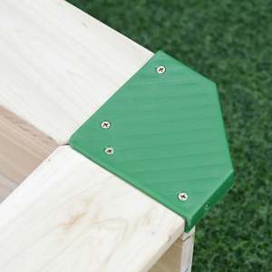 บ้านไม้เด็กเล่นพร้อมฝาปิดสำหรับเล่นกลางแจ้งและเสริมสร้างจินตนาการ - Product Image 3