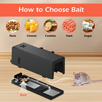 Tueur de rats électronique avancé avec système de double action, plaque de choc remplaçable et design compact en forme de cube