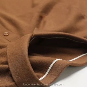 Polo con logotipo personalizado 2025 para hombre, Camiseta lisa de algodón peinado, camisa básica con solapas, polos de manga corta para hombre - Product Image 5