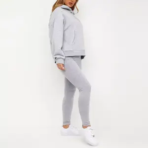 Sudadera con Capucha Unisex Personalizada al por Mayor, con Logotipo Bordado OEM, de Algodón Grueso, Talla Grande, para Mujer - Product Image 4