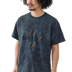 เสื้อยืดคอกลมผู้ชายผ้าคอตตอน 100% หนานุ่ม ทรงปกติ สไตล์ลำลอง พิมพ์ลายโลโก้ แขนสั้น ระบายอากาศดี เป็นมิตรกับสิ่งแวดล้อม แห้งเร็ว - Product Image 1