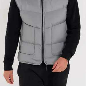 Custom <b>Men's</b> Lightweight Reversible Puffer <b>Vest</b> New Design Bubble Sleeveless Breathable Outer Wear Outdoor Use Waterproof Quick - Product Image 5