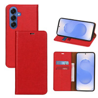 Étui de téléphone portable pliable S25 Ultra en TPU+PU avec porte-cartes et option de logo personnalisé