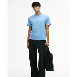 T-shirt unisexe pour homme, streetwear, 100% coton, tissu tricoté, imprimé, respirant, couleur unie, t-shirt de couple, manches courtes - Product Image 6