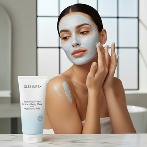 Crème hydratante Glee Impex pour le visage et le corps avec acide hyaluronique |   Hydratation intense pour tous types de peaux, pack familial jumbo OEM/ODM - Product Image 3