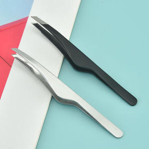 Pinzas para cejas de alta calidad pinzas aplicadoras al por mayor pinzas para pestañas de metal logotipo personalizado de alta calidad - Product Image 3