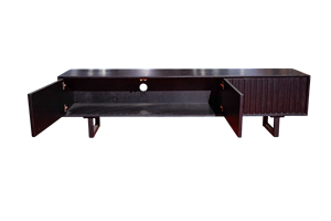 Soporte de TV de madera maciza de roble minimalista moderno, gabinete, unidad de entretenimiento con almacenamiento para el hogar, apartamento, muebles de sala de estar - Product Image 3