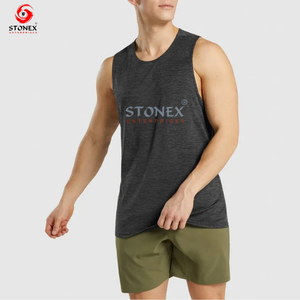 Camiseta sin mangas de secado rápido para hombre, estilo lavado y desgastado, para fitness, disponible en varios colores y diseños. - Product Image 6