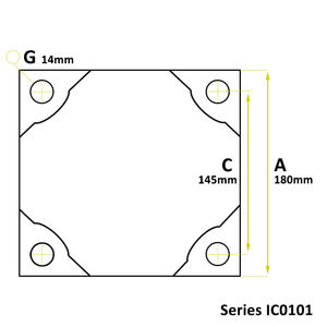BUFFER cuadrado Nature Rubber 6020101900 Procesamiento de corte personalizado - Product Image 1