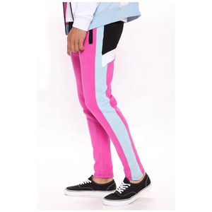 Nuevo último chándal personalizado de moda con logotipo personalizado de alta calidad Spring Zip up Rosa elegante personalizado para hombres - Product Image 2