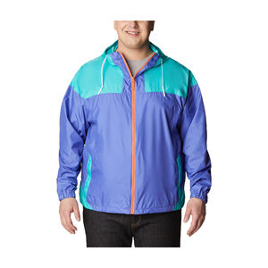 Chándal de nailon cortavientos deportivo para hombre con bloque de color al por mayor, conjuntos cortos de chaqueta con cremallera de 2 piezas, ropa de calle para hombre - Product Image 6