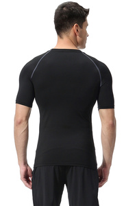 Fitness t Shirt for Men High Elasticity Breathable Quick Dry <b>Sweatshirt</b> Basketball Running <b>Short</b> T-shirt for men - Product Image 5