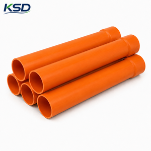 <span class=keywords><strong>Tuyau</strong></span> rigide en PVC-U orange pour gestion des câbles basse tension, conforme à la norme AS/NZS 2053, pour applications électriques légères - Product Image 1