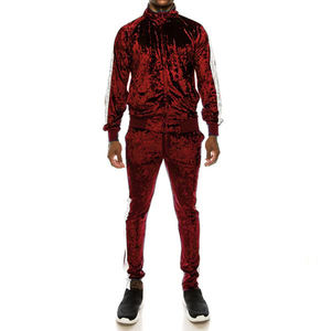 ชุดวอร์มผ้ากำมะหยี่สำหรับผู้ชายชุดวอร์มคอตรงตามสั่ง - Product Image 6