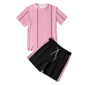 <b>Men's</b> 2 Pieces <b>Shorts</b> Set, <b>Men</b> <b>Short</b> Outfits Casual Tracksuit <b>Short</b> Sleeve T Shirt and <b>Shorts</b> Set - Product Image 5