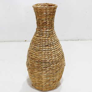 Jarrón de bambú hecho a mano Artex Dong Thap, floreros decorativos tejidos naturales para sala de estar, dormitorio y exhibición de Hotel - Product Image 1