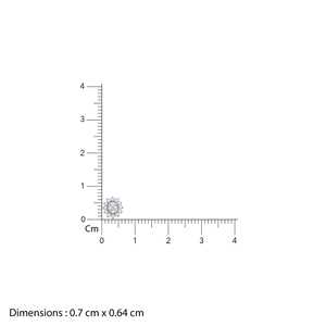 Delicados Pendientes de Pétalos de Margarita Dorados Adornados con Finos Diamantes, Perfectos para Regalos y Celebraciones Especiales - Product Image 3