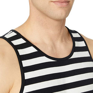 Custom Striped Tank Top - Best Outfit Bella + Canvas Venta al por mayor Jersey Hombres Tank Tops - Product Image 3