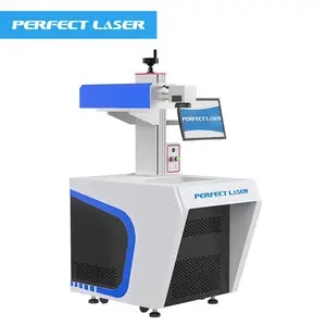 Laser perfeito adota componentes principais importados, sistema de digitalização a laser galvanizador 3D, máquina de marcação a laser de fibra verde UV, vidro