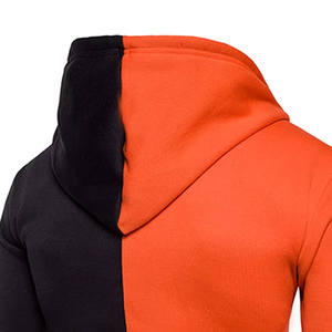 Sudadera con Capucha de Forro Polar para Hombre, 100% Algodón, Cómoda, con Estampado Sólido, Cierre Completo, Cálida, Tallas Grandes, Diseño Liso Teñido de Última Moda - Product Image 6