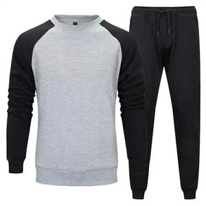 Ropa de entrenamiento informal para hombre, Jersey de algodón con patrón sólido, y pantalón Sudadera con capucha, producto caliente para correr y hacer ejercicio en invierno - Product Image 1