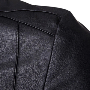 Nueva llegada High Street Chaquetas de cuero para hombre Chaquetas de cuero de invierno para hombre Chaquetas de cuero negro para montar en bicicleta personalizadas para hombre - Product Image 3