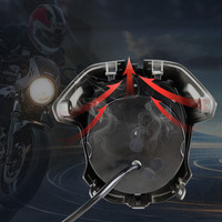 Vente en gros de phares avant de moto à LED avec lentille à condensateur HD MONSTANA, installation facile, durée de vie 50000H