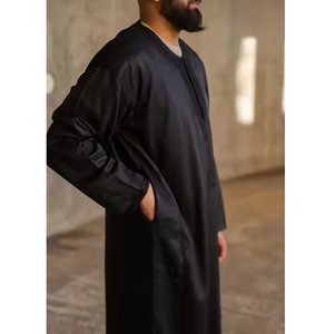 Tejido ligero bordado elegante Thobe marroquí tradicional para hombres para celebraciones eventos especiales accesorio de ropa musulmana - Product Image 3