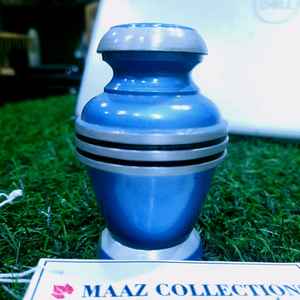 High Quality Blue Mini American Style Metal Urn Pet Human Ashes <b>Keepsake</b> Box Miniature Cremation <b>Memorial</b> for Funeral Supplies - Product Image 3