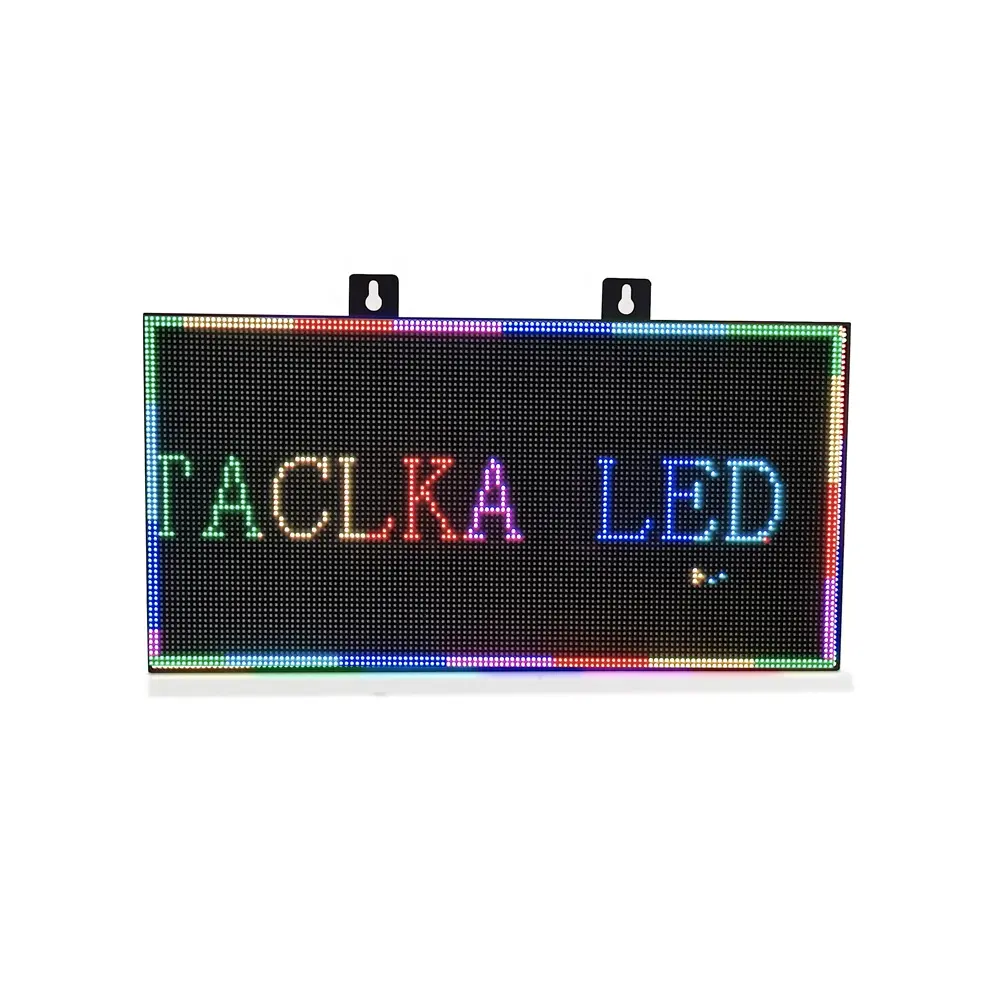 Display LED para publicidade, aplicativo programável com mensagens, display de sinalização LED para carros, display digital, painel de matriz de LED