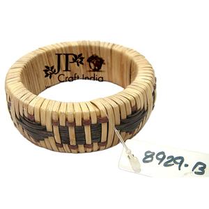 2021 Trendy High Quality Adjustable Bamboo Weave Cuff Fashionable Jewelry Bangles for <b>Girls</b> & Women - Product Image 3