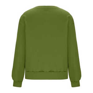 Sudadera de algodón 100% de alta calidad para mujer, jersey de manga larga con logotipo personalizado para invierno - Product Image 2