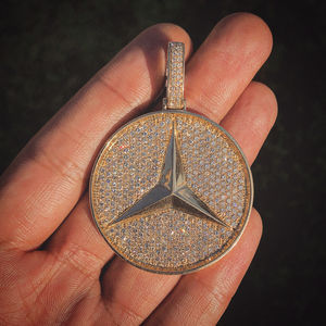 Hommes Style Mens Fashion Car Symbol Logo Argent Acier Inoxydable Pendentif Collier Chaîne Pour Hommes Et Femmes LC822 - Product Image 2